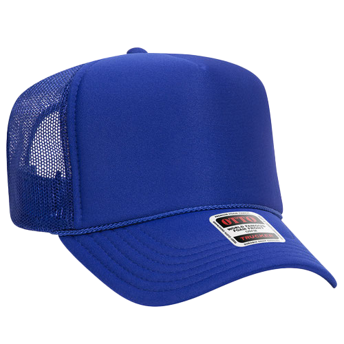 Otto Cap 39-165 5-Panel High Crown Mesh Back Trucker Hat