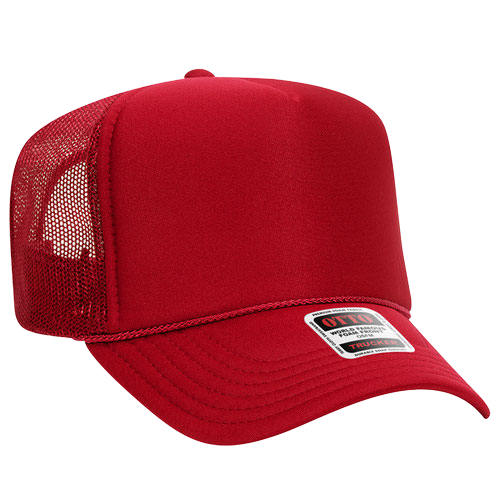 Otto Cap 39-165 5-Panel High Crown Mesh Back Trucker Hat