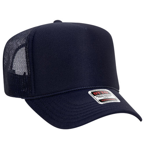 Otto Cap 39-165 5-Panel High Crown Mesh Back Trucker Hat