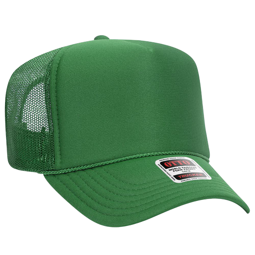Otto Cap 39-165 5-Panel High Crown Mesh Back Trucker Hat