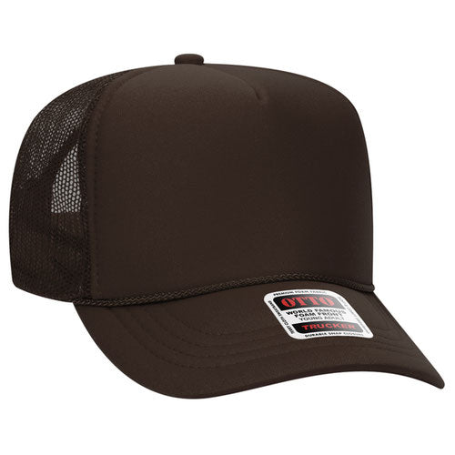 Otto Cap 39-165 5-Panel High Crown Mesh Back Trucker Hat