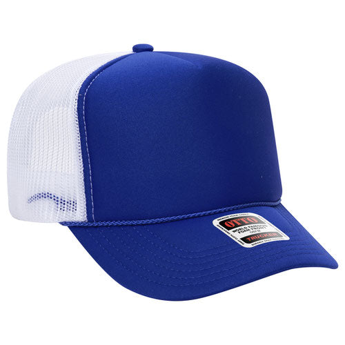 Otto Cap 39-165 5-Panel High Crown Mesh Back Trucker Hat