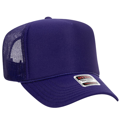 Otto Cap 39-165 5-Panel High Crown Mesh Back Trucker Hat