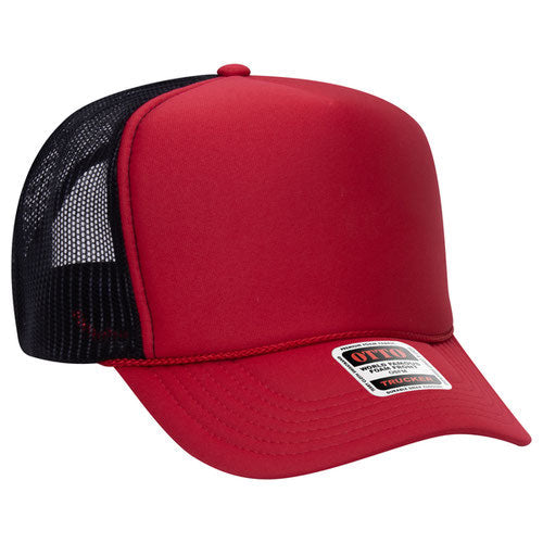 Otto Cap 39-165 5-Panel High Crown Mesh Back Trucker Hat