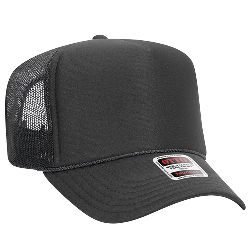 Otto Cap 39-165 5-Panel High Crown Mesh Back Trucker Hat
