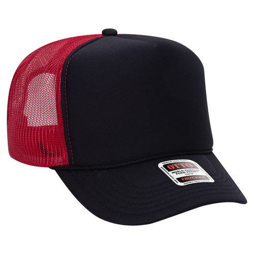 Otto Cap 39-165 5-Panel High Crown Mesh Back Trucker Hat