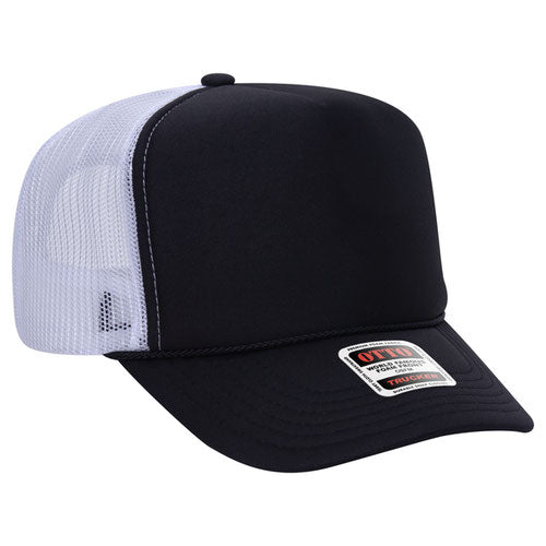 Otto Cap 39-165 5-Panel High Crown Mesh Back Trucker Hat