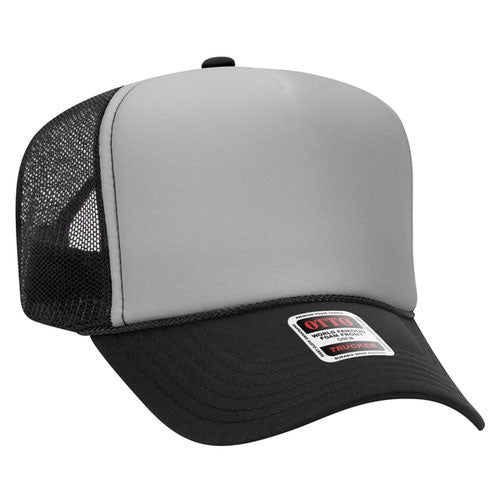 Otto Cap 39-165 5-Panel High Crown Mesh Back Trucker Hat
