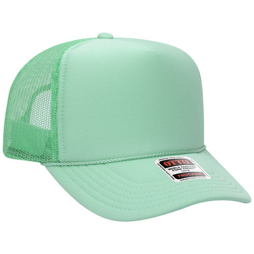 Otto Cap 39-165 5-Panel High Crown Mesh Back Trucker Hat