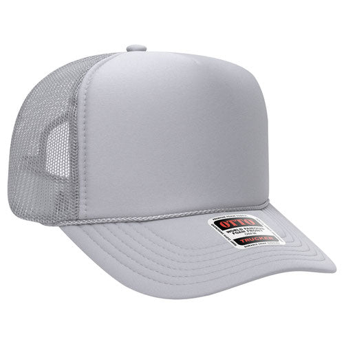 Otto Cap 39-165 5-Panel High Crown Mesh Back Trucker Hat