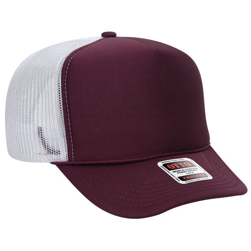 Otto Cap 39-165 5-Panel High Crown Mesh Back Trucker Hat