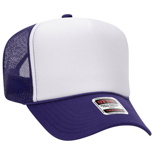 Otto Cap 39-165 5-Panel High Crown Mesh Back Trucker Hat