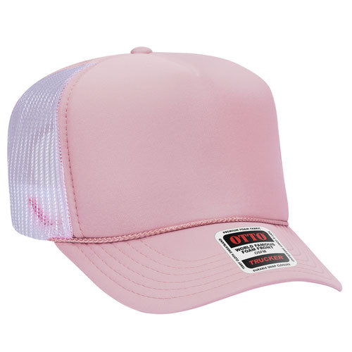 Otto Cap 39-165 5-Panel High Crown Mesh Back Trucker Hat