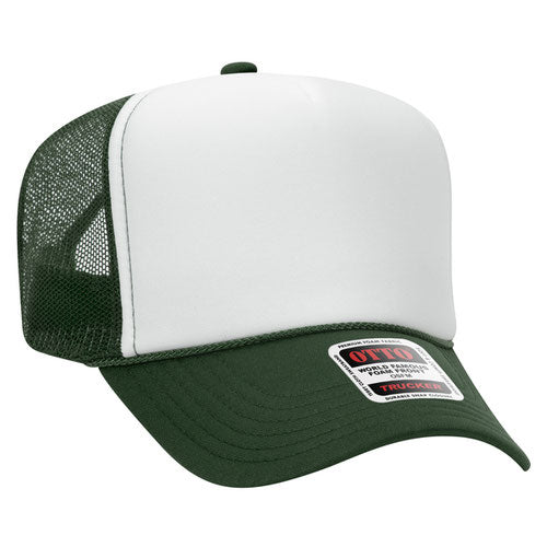 Otto Cap 39-165 5-Panel High Crown Mesh Back Trucker Hat