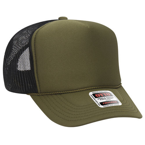 Otto Cap 39-165 5-Panel High Crown Mesh Back Trucker Hat