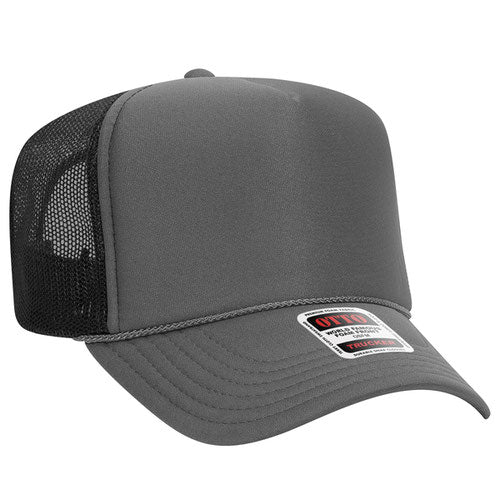 Otto Cap 39-165 5-Panel High Crown Mesh Back Trucker Hat
