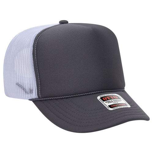 Otto Cap 39-165 5-Panel High Crown Mesh Back Trucker Hat
